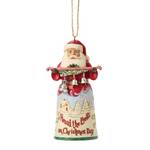 Jim Shore Heartwood Creek Song Series - Santa I Heard The Bells Hanging Ornament