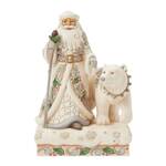 Jim Shore Heartwood Creek White Woodland - Santa with Bear