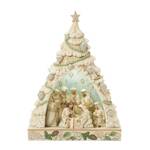 Jim Shore Heartwood Creek White Woodland - LED Tree Nativity Diorama