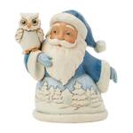 Jim Shore Heartwood Creek - Blue Santa with Owl Mini Figurine