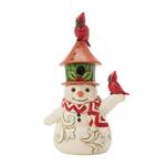 Jim Shore Heartwood Creek - Snowman with Birdhouse Hat Mini Figurine