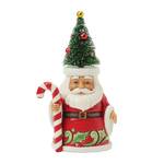 Jim Shore Heartwood Creek - Santa with Sisal Tree Hat Pint Sized Figurine