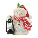 Jim Shore Heartwood Creek - Snowman with Oversized Lantern Pint Sized Figurine