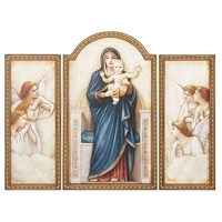 Joseph's Studio - Virgin Mary Triptych 51cm