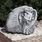 Joseph's Studio - Angel with Baby Garden Stone