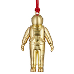 Waterford Golden Christmas Spaceman Hanging Ornament