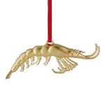 Waterford Golden Christmas Shrimp Hanging Ornament