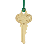 Waterford Golden Christmas Key Dated 2024 Hanging Ornament