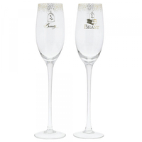 Disney Enchanting Wedding Toasting Flutes - Belle 