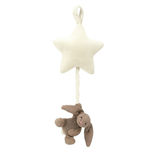 Jellycat Bunny Star Pull Musical - Bashful Beige