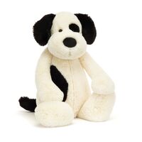 Jellycat Bashful Puppy Black & Cream - Really Big