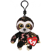 Beanie Boos Sequin Flippables - Dangler the Brown Sloth Clip On