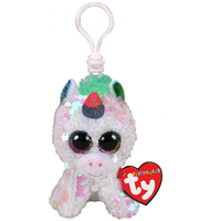 Beanie Boos Sequin Flippables - Pixy the White Unicorn Clip On