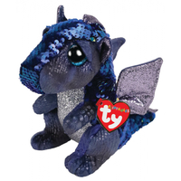 Beanie Boos Sequin Flippables - Kate the Blue Dragon Regular