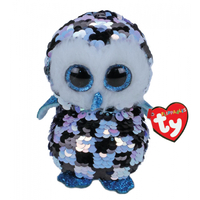 Beanie Boos Sequin Flippables - Topper the Checkered Owl Regular