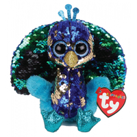 Beanie Boos Sequin Flippables - Tyson the Peacock Regular