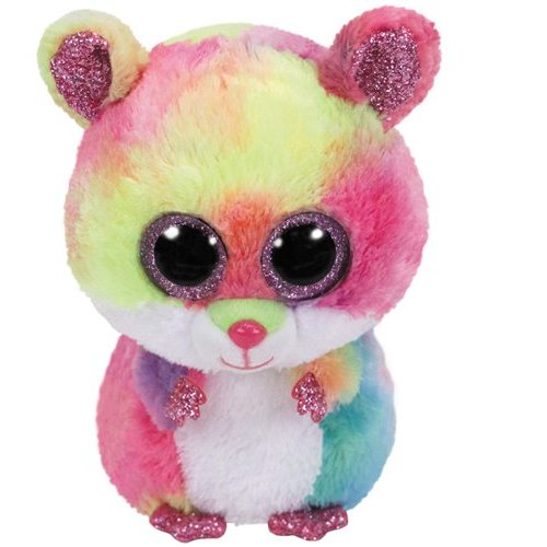 Beanie Boos - Rodney the Rainbow Hamster Medium