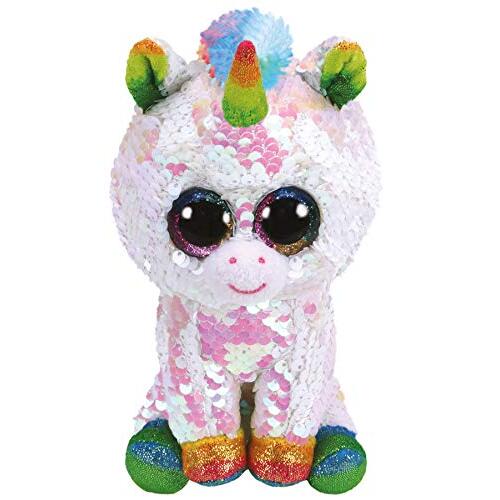 Beanie Boos Sequin Flippables - Pixy the White Unicorn Regular