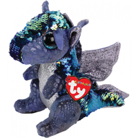 Beanie Boos Sequin Flippables - Kate the Blue Dragon Medium