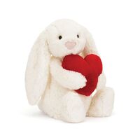 Jellycat Bashful - Red Love Heart Bunny - Medium