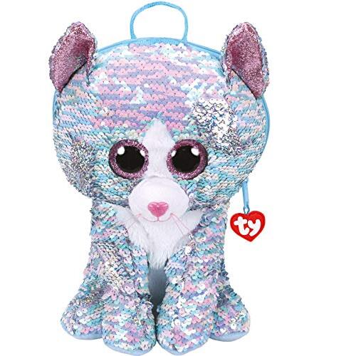 Beanie Boos Sequin Backpack - Whimsy the Blue Cat