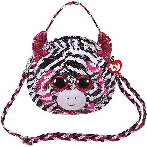 Beanie Boos Sequin Purse - Zoey the Pink Zebra