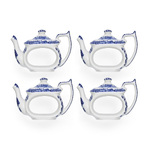 Spode Blue Italian - Teapot Napkin Rings - 6cm (Set of 4)