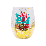 Splosh Christmas 2024 - Christmas Elf Stemless Wine Glass