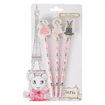 Claris The Mouse - Pencil Set with Eraser Toppers