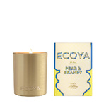 Ecoya Holiday Collection Goldie Candle - Pear & Brandy