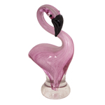 Zibo Glass Ornament - Miniature Flamingo