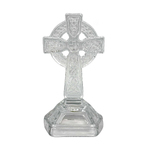 Glass Cut Celtic Standing Cross