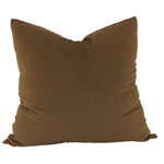 NF Living Cushion - Aria Feather Filled Velvet - Caramel 55x55cm