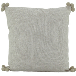 NF Living Pompom Cushion - Beige 50x50cm