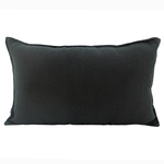 NF Living Linen Cushion - Black 30x50cm