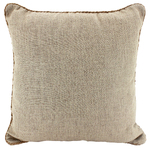 NF Living Linen Rope Trimmed Cushion - Latte 50x50cm