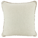 NF Living Linen Rope Trimmed Cushion - Beige 50x50cm