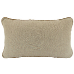 NF Living Linen Rope Trimmed Cushion - Latte 30x50cm