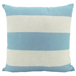 NF Living Linen Cushion - Sky Blue Stripe 55x55cm