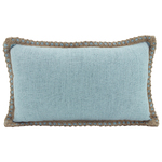 NF Living Linen Jute Lumbar Cushion - Sky 30x50cm