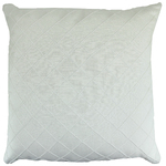 NF Living Linen Izzard Cushion - White 50x50cm