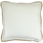 NF Living Ulu Linen Cushion - White 50x50cm