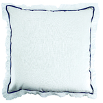 NF Living Finagle Linen Cushion - White 50x50cm
