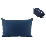 NF Living Outdoor Lumbar Cushion - Navy Basic with Piping 30x50cm