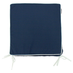 NF Living Outdoor Chair Pad - Navy Basic with Piping 42x42cm