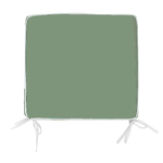 NF Living Outdoor Chair Pad - Olive Basic with Piping 42x42cm