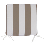 NF Living Outdoor Chair Pad - Latte Stripe 42x42cm