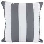 NF Living Outdoor Cushion - Charcoal Stripe 50x50cm