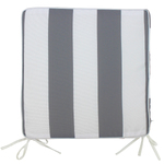 NF Living Outdoor Chair Pad - Charcoal Stripe 42x42cm