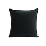 NF Living Velvet Cushion - Black 45x45cm